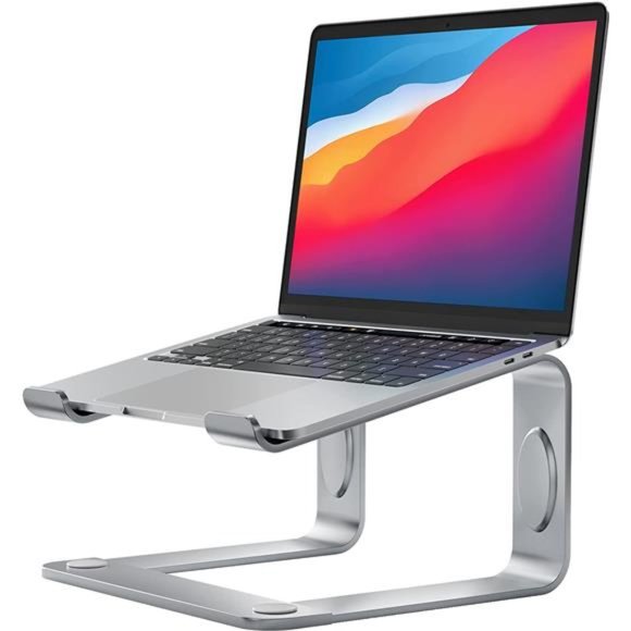Laptop Stand, Ergonomic Laptop Riser Laptop Mount for Desk, Silver